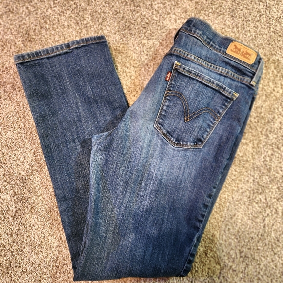 ⚘️HP⚘️LEVI'S 505 Womens Straight Leg Jeans Size 8 Short 30" Waist - Picture 2 of 10